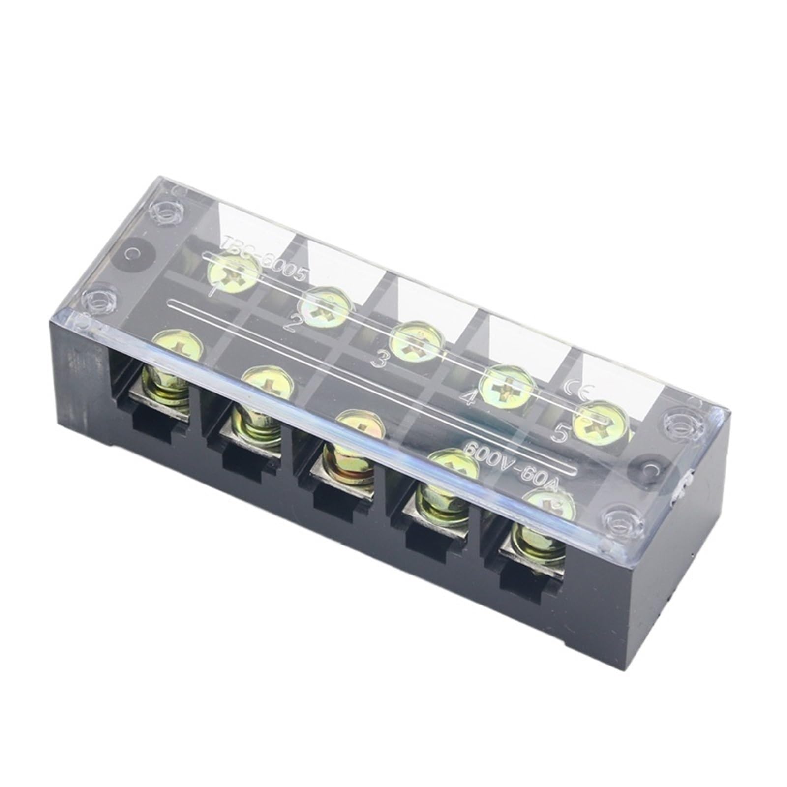 TBC-6005 Borniers Bornes fixes Courant élevé 60A 5P Borniers Contact en cuivre