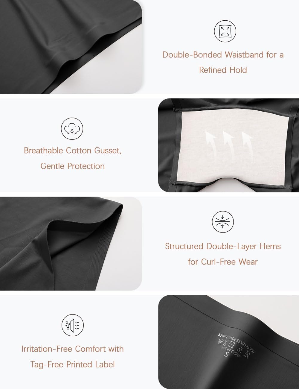 Womens Boyshort Panties Seamless Underwear High Waist Slip Shorts Tummy Control Briefs No Show Under Dress - Image 4