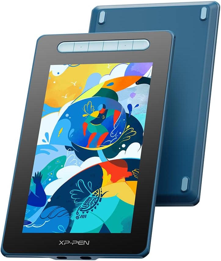 XPPen Artist 10 2nd Gen Display Tablet 10.1 inch- Pen Tablet with tilt Support, 6 Shortcut Keys, 8192 Levels of Pressure Sensitivity, X3 Elite Stylus & Fully Laminated Display - Blue