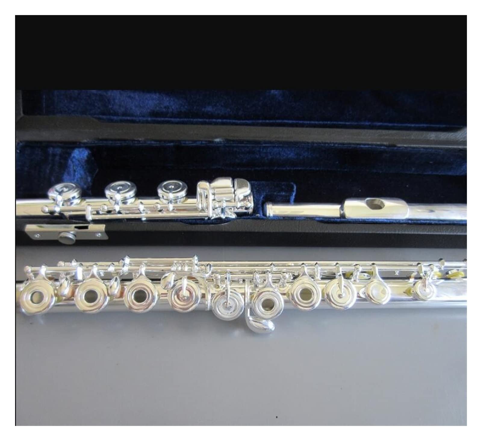 Flute Black Flute 16/17 Holes Open Key Cupronickel Silver Plated (Color : 17 Hole Open)