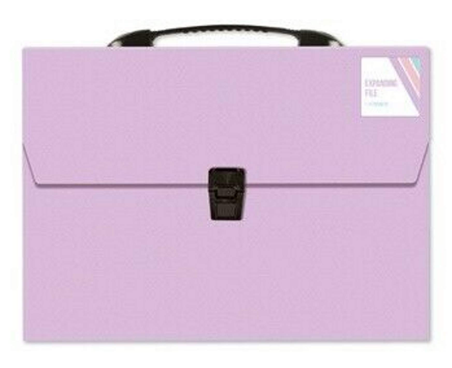 Pastel Colour A4 Expanding File Organiser 13 Pocket Document Paper Storage Folders (Lilac Purple)