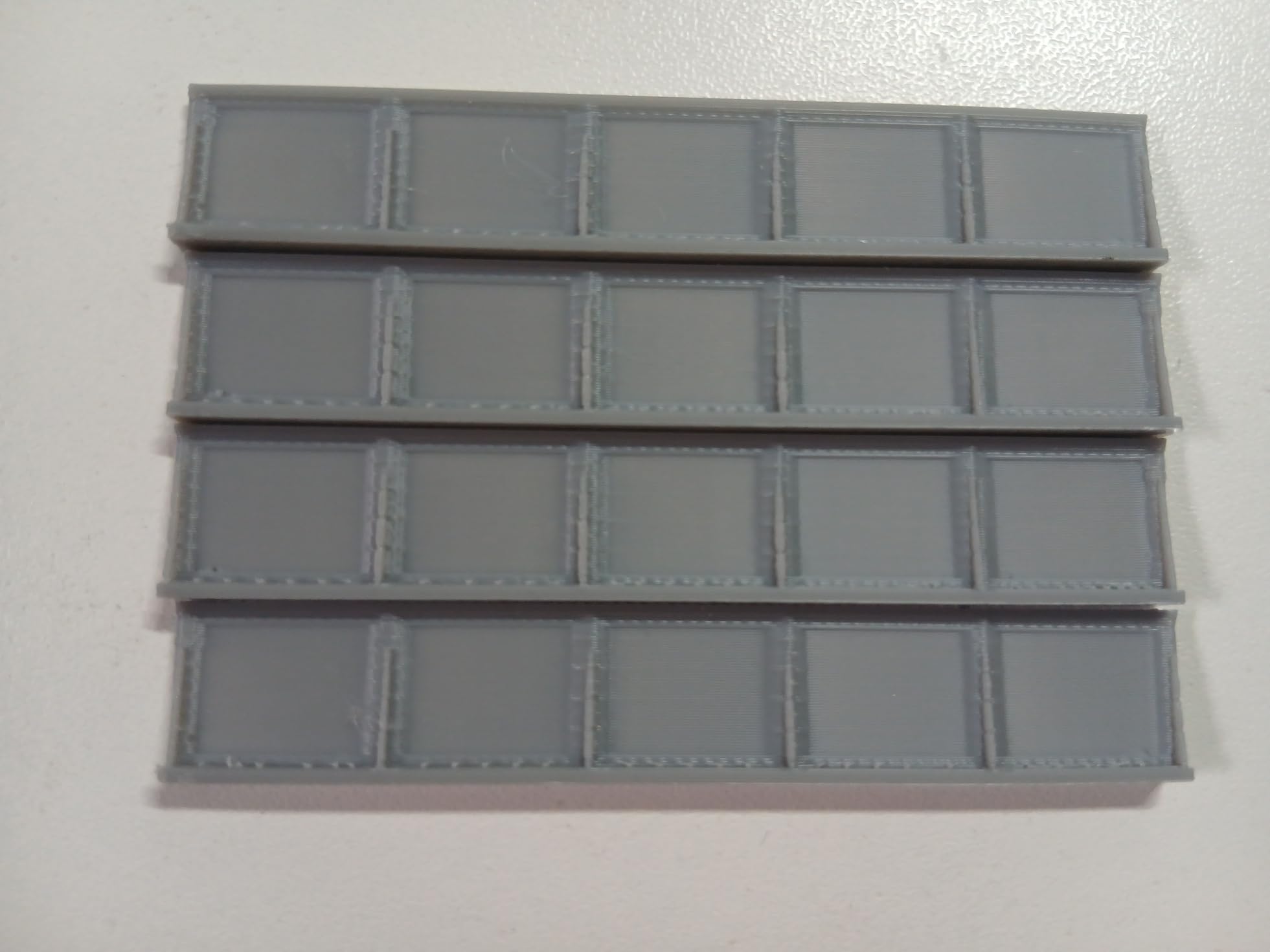 4 x Bridge Girder Sides for Model Railway Single Track Bridge OO N TT120 Gauges (N Gauge), Grey