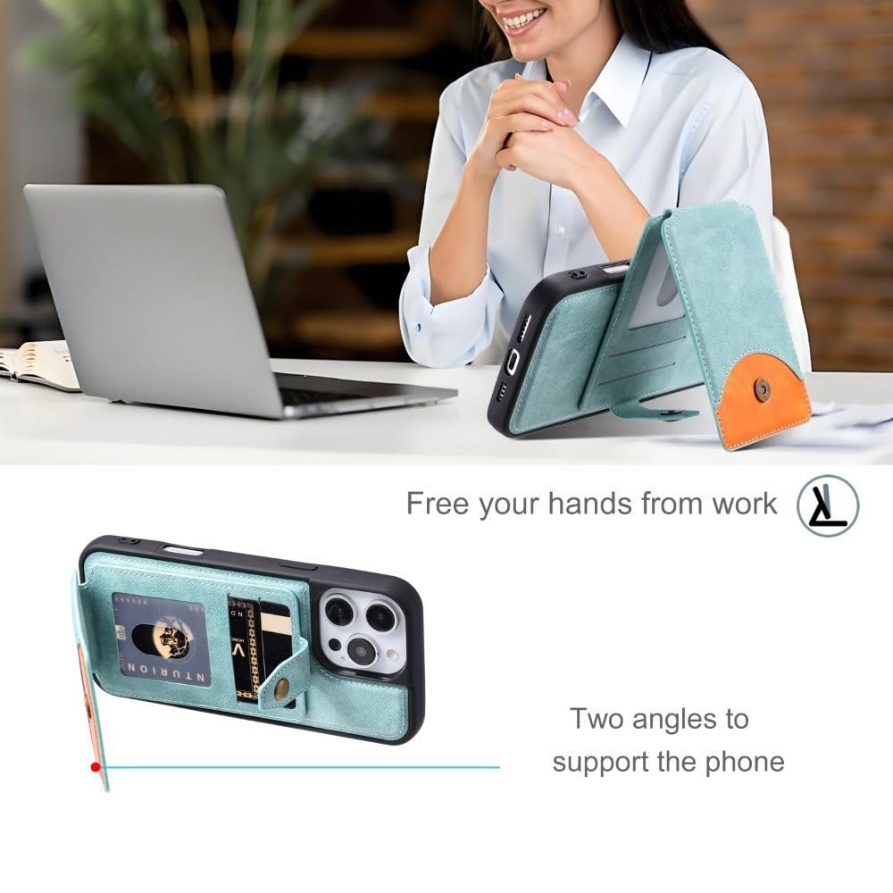 Generic Étui compatible avec iPhone 6/7/8 (couleur : violet) Étui portefeuille en cuir détachable en silicone