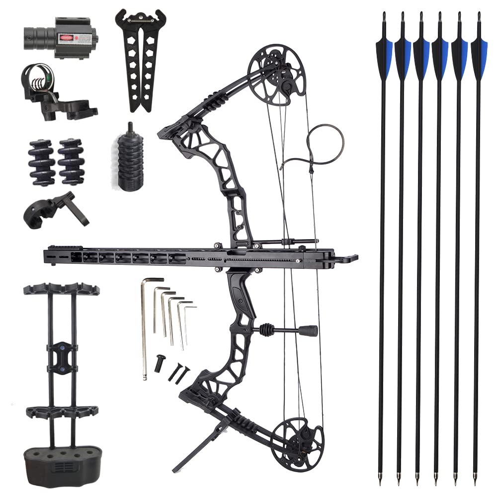 SHARROW Archery Compound Bow Steel Ball Track America Hunting Recurve Continuous Shooting Assistant Dual-Use Retrofit Tool Steel Ball Set Left and Right Hand