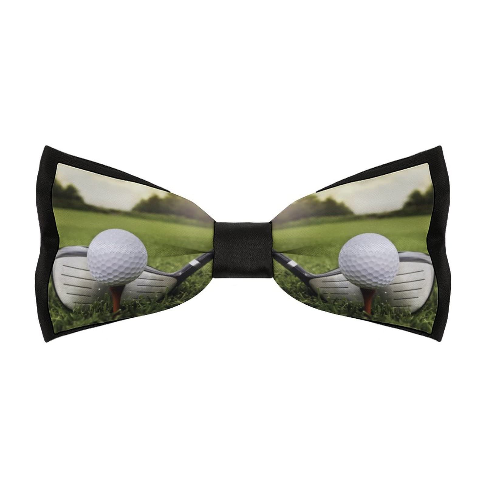 Golf Men's Bow Tie Pre-Tied Adjustable Bowtie for Formal Wear Tuxedo Wedding