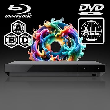 Blu-ray Player Compatible with Sony UBP-X700K Blu-ray Region A, B & C - DVD Regions 1-8 UBPX700 UBP-X700