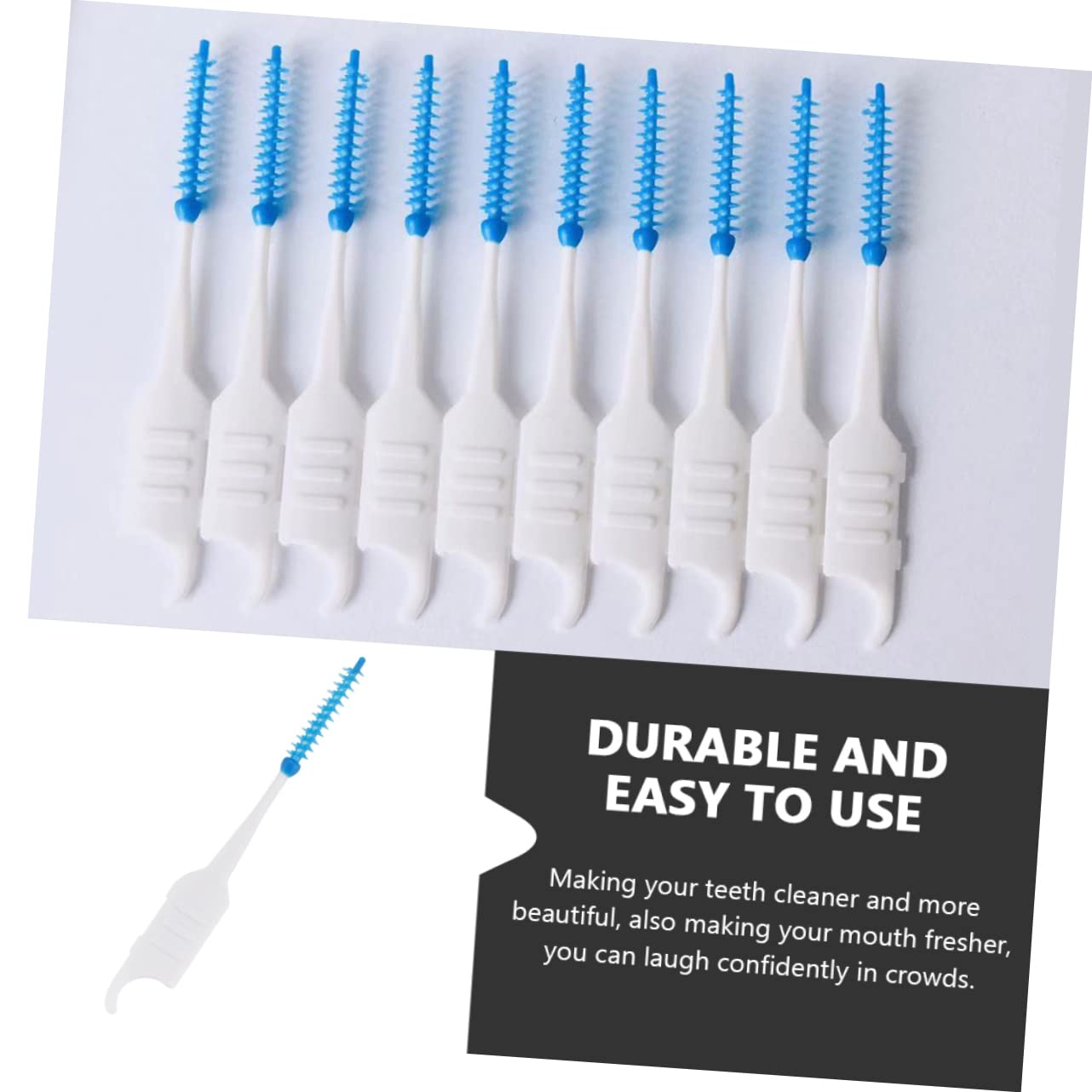 Didiseaon 800 Piezas cepillo interdental herramienta de masaje herramienta de limpieza de limpieza bucal halitosis palillo de hilo limpiadores de huecos de