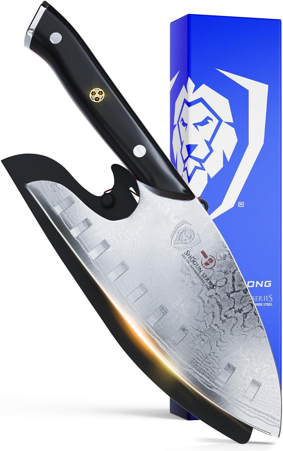 DALSTRONG Guardian Chef Knife - 8 inch - Shogun Series Elite - Ergonomic Design - Limits Fatigue - Japanese AUS-10V Super Steel Kitchen Knife - G10 Handle Cooking Chef's Knife - w/Sheath
