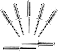 Vista 1 de ALLCLEAN 60 piezas de remaches ciegos de aluminio de 1/4" x 1", remaches pop de 6,4 x 25mm, agarre de aluminio y mandril de acero