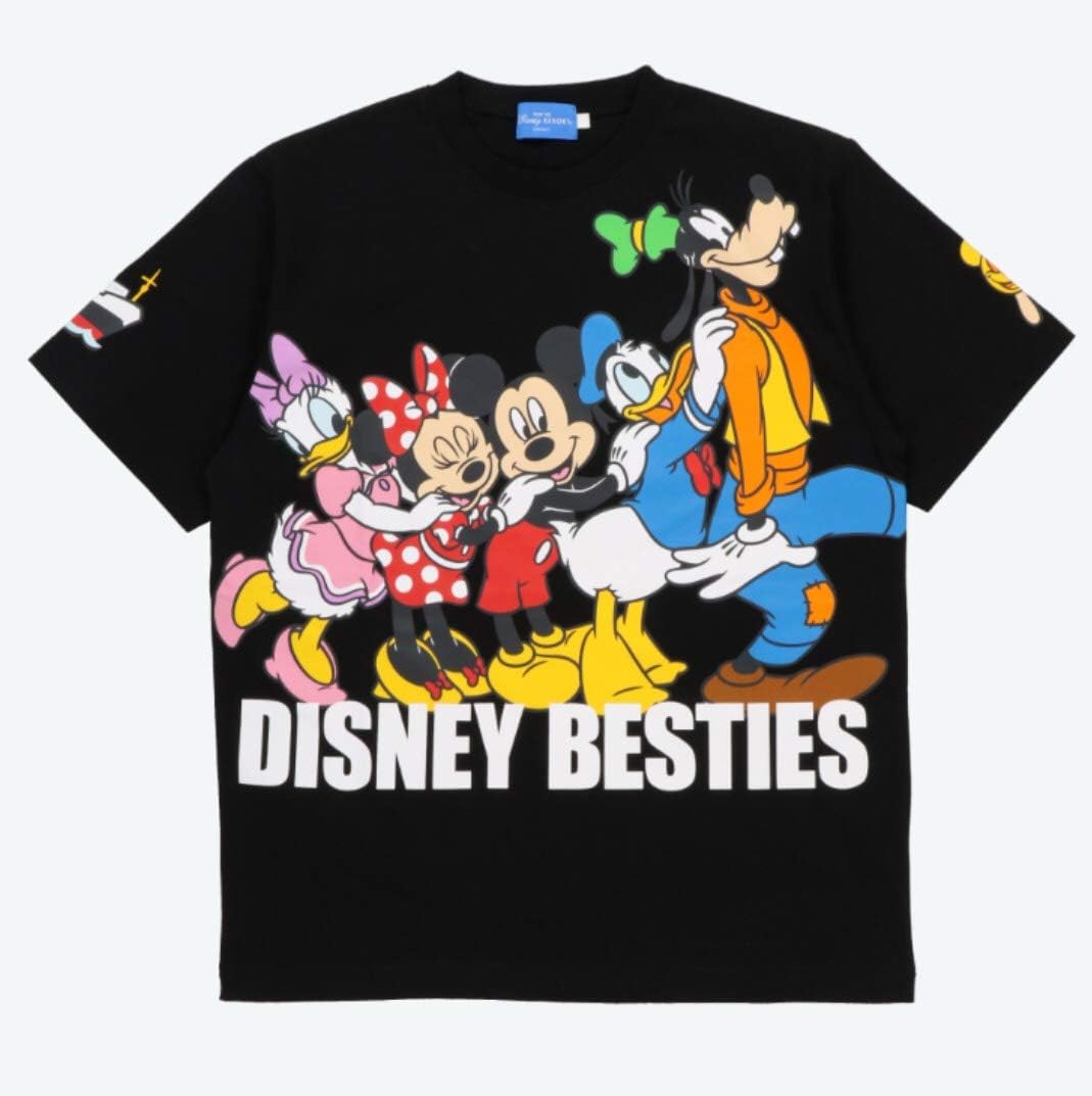 Amazon Co Jp ミッキー フレンズ Tシャツ 黒 べスティーズ Disney Besties 東京ディズニーリゾート Tdr パークフード アイコン 服 ファッション小物
