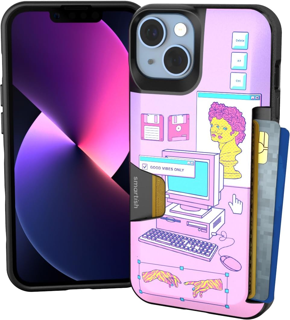 Smartish - Cyber Goddess - iPhone 14 Wallet Case - Wallet Slayer Vol 1 [Slim + Protective] Credit Card Holder - Fits iPhone 14