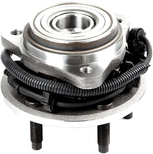 CNKDHFYM Buje de rueda y conjunto de cojinetes Acero protegido pulido lado delantero con sensor ABS 5 Lugs 4WD ECCPP065883515013 Cojinetes de rueda