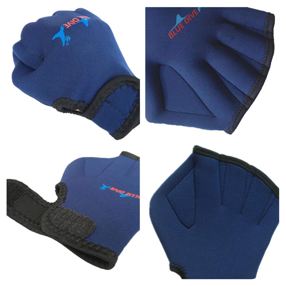 Gants Palmés Natation - Gants Aquatiques Pour Entraînement, Plongée Et Sports Nautiques Adultes