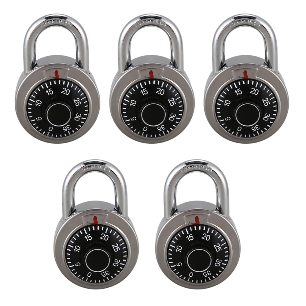 5X Master Coded Lock 50mm with Round Fixed Combination Padlock