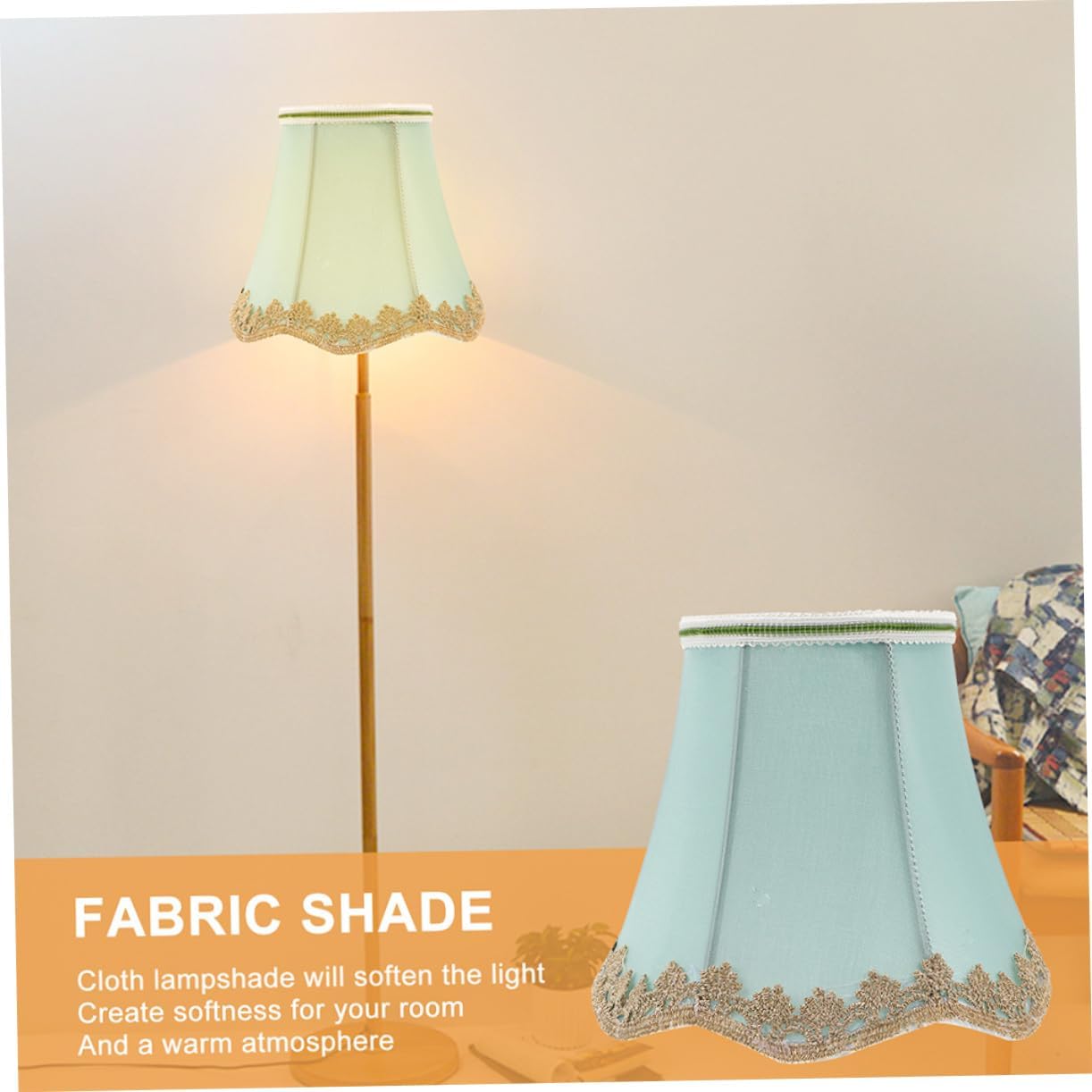 2pcs Elegant Cloth Art Lamp Shades Embroidered Lamp for Stylish Home Decor Soft Light Effect Easy Installation High-grade Material