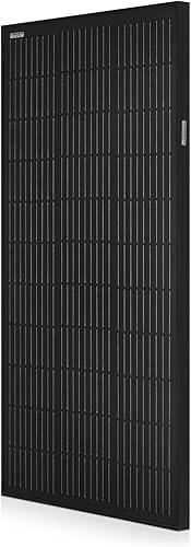 Miniatura 2 de Spartan Power Panel solar de 100 W, 9 barras de autobús, color negro, ideal para RV, remolque, cámper, barco, cabina, granja, SP-100W