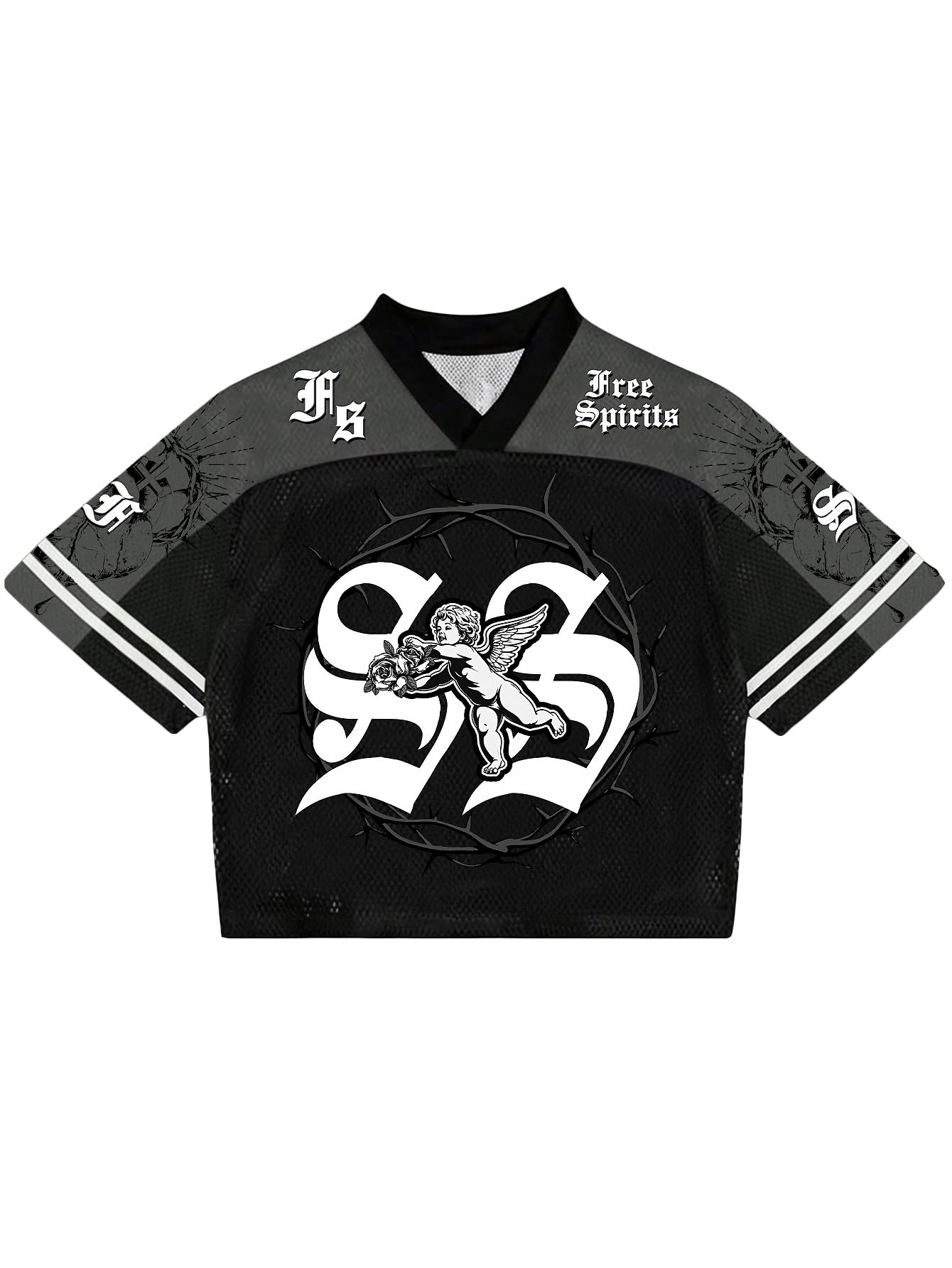 Amazon.com: SOLY HUX Men's Y2k Jersey Shirts Number Graphic V Neck