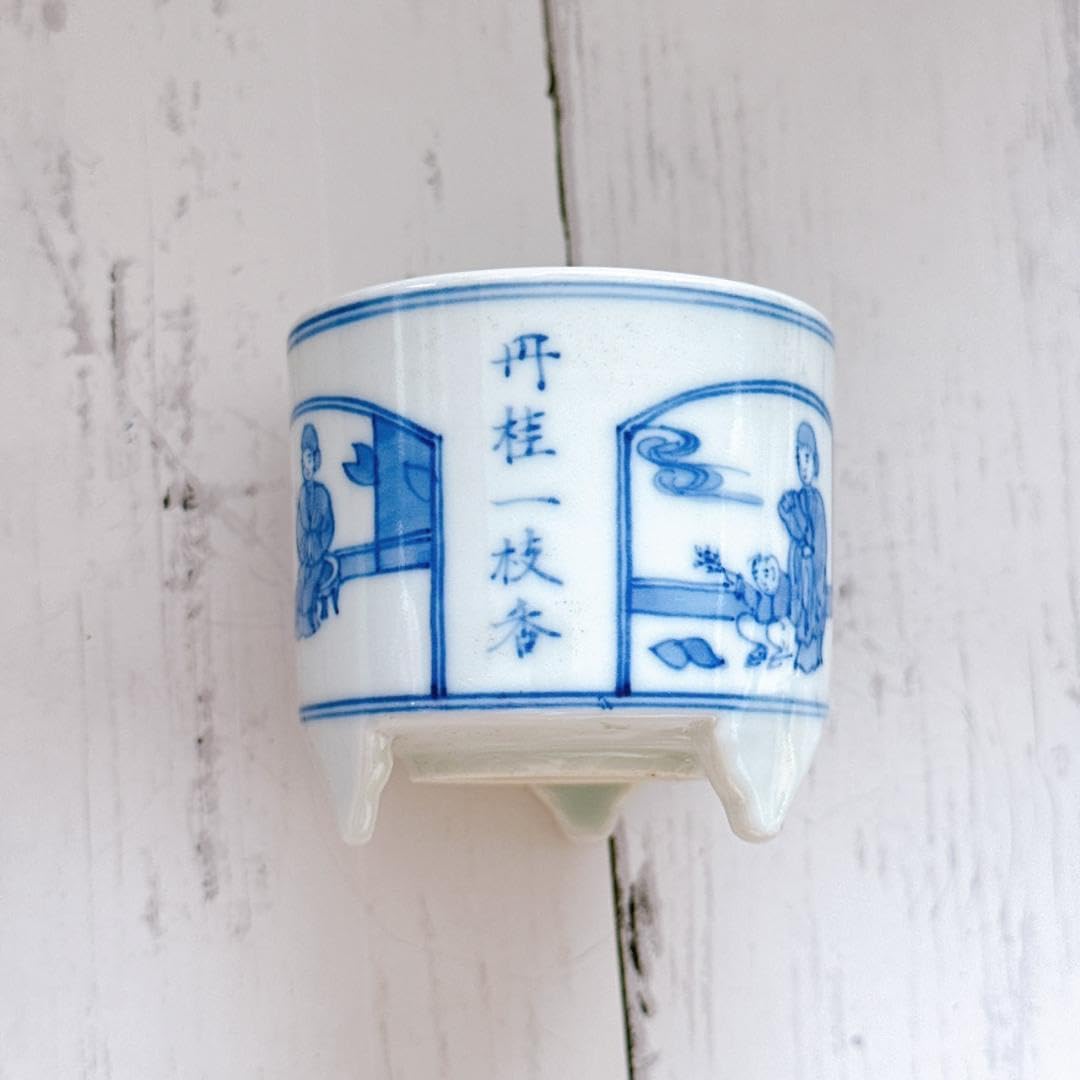 茶道具　重香合　時代物　黒漆　/　円桂一枝香　教子一経　鳩居　香炉　の2個セット 茶道具 重香合 時代物 黒漆 / 円桂一枝香 教子一経 鳩居 香炉