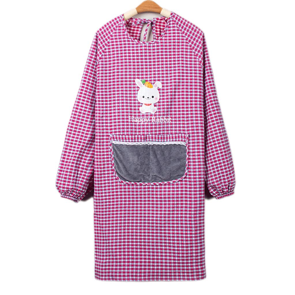 Tablier maison femme SSDD en coton rose pour protéger vos habits en cuisine
