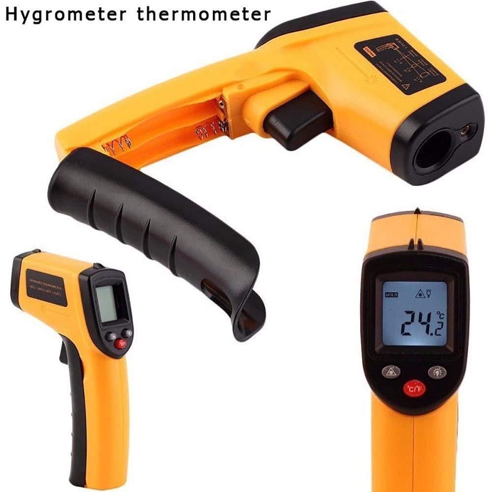 Termometr na podczerwień LCD na podczerwień, bezdotykowy, bez baterii, 50~330