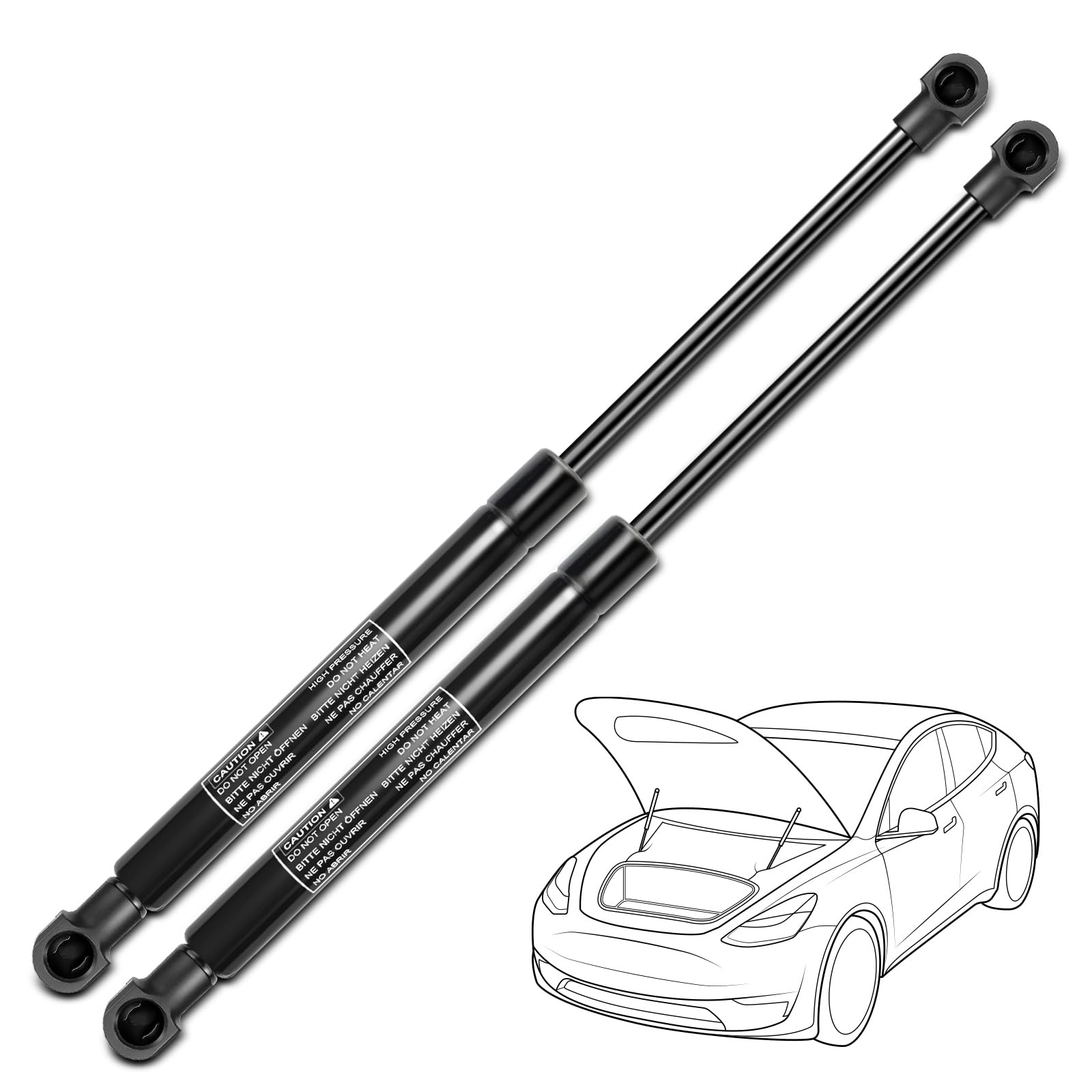 YHTAUTO Front Hood Gas Struts Shocks Replacement for Lexus is F 2008-2013, IS250/IS300 2005-2013, IS350 2006-2013, Convertible/Station Wagon/Sedan, Set of 2 Bonnet Lift Supports, Replace# 534400W101