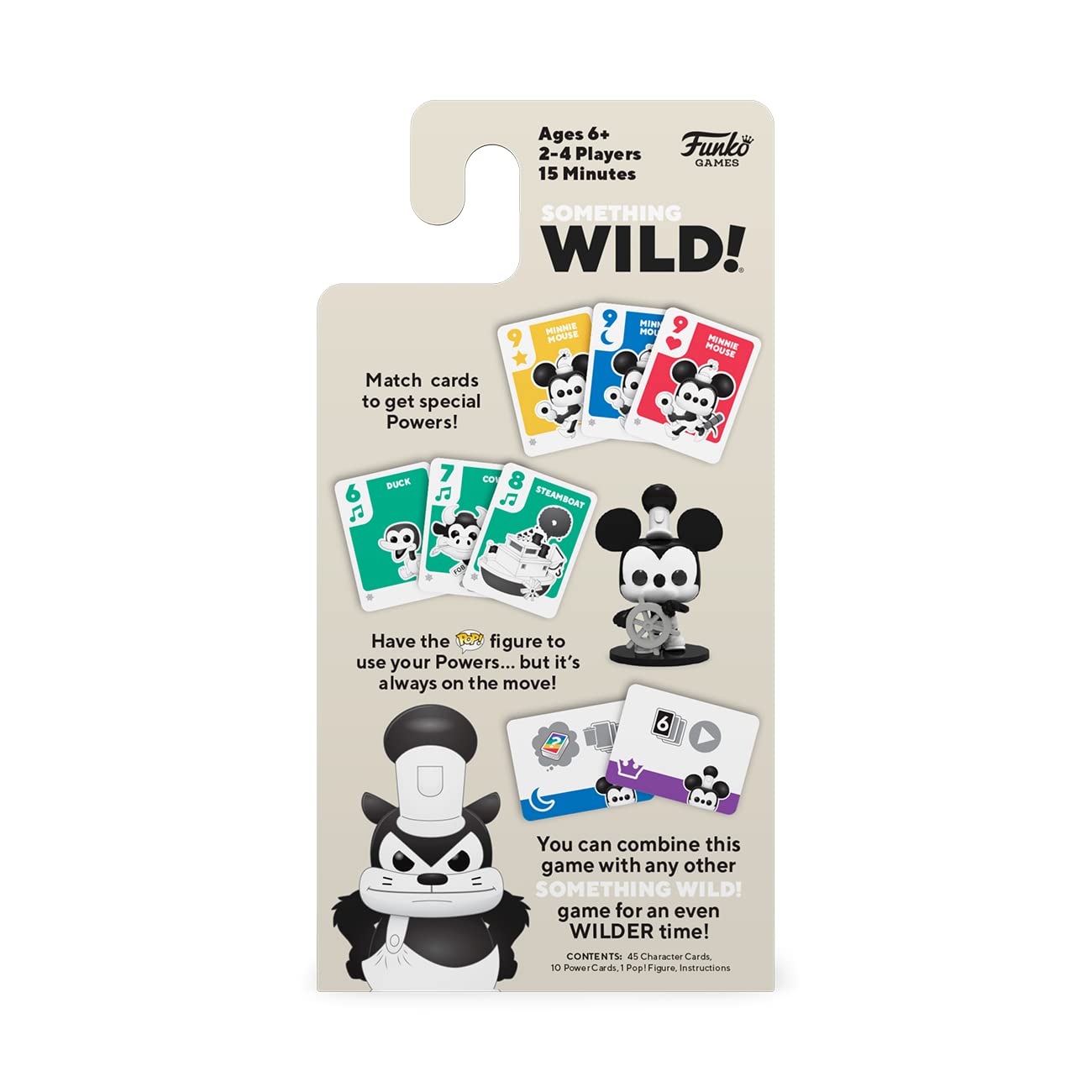 SOMETHING WILD! STEAMBOAT WILLIE - Includes Collectable Mini POP!) Ideal For Children Ages 6 And Up - Fun For The Whole Family Board Game