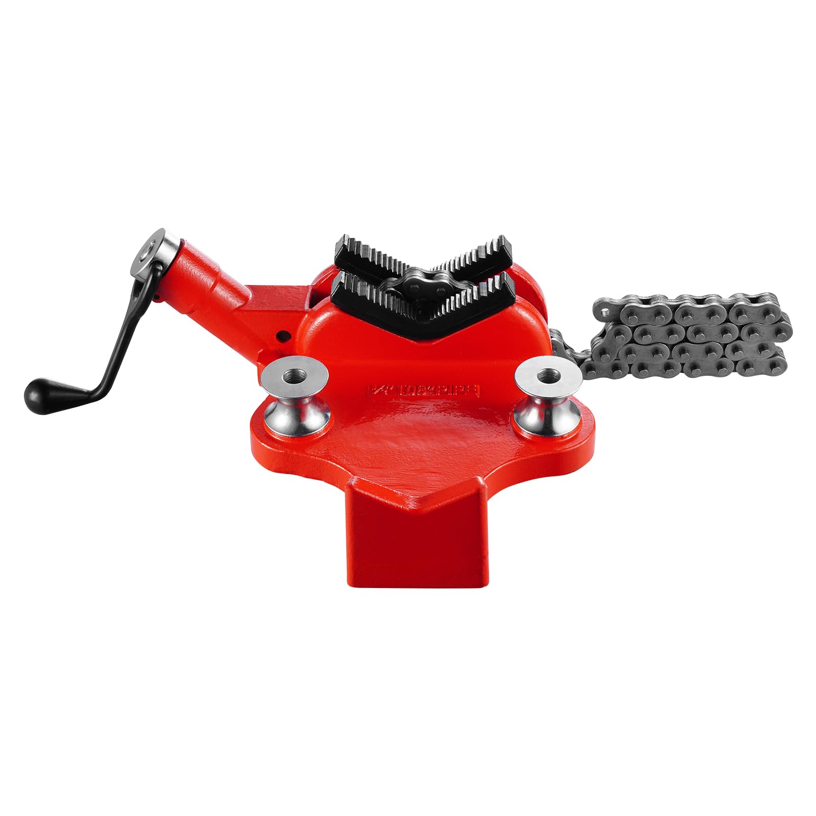 VEVOR Morsa a Catena per Tubi per Impieghi Gravosi, Catena Robusta da 880 mm e Base in Ghisa, Morsa a Catena con Leva, per Idraulica, Riparazioni Automobilistiche, Lavorazione dei Metalli