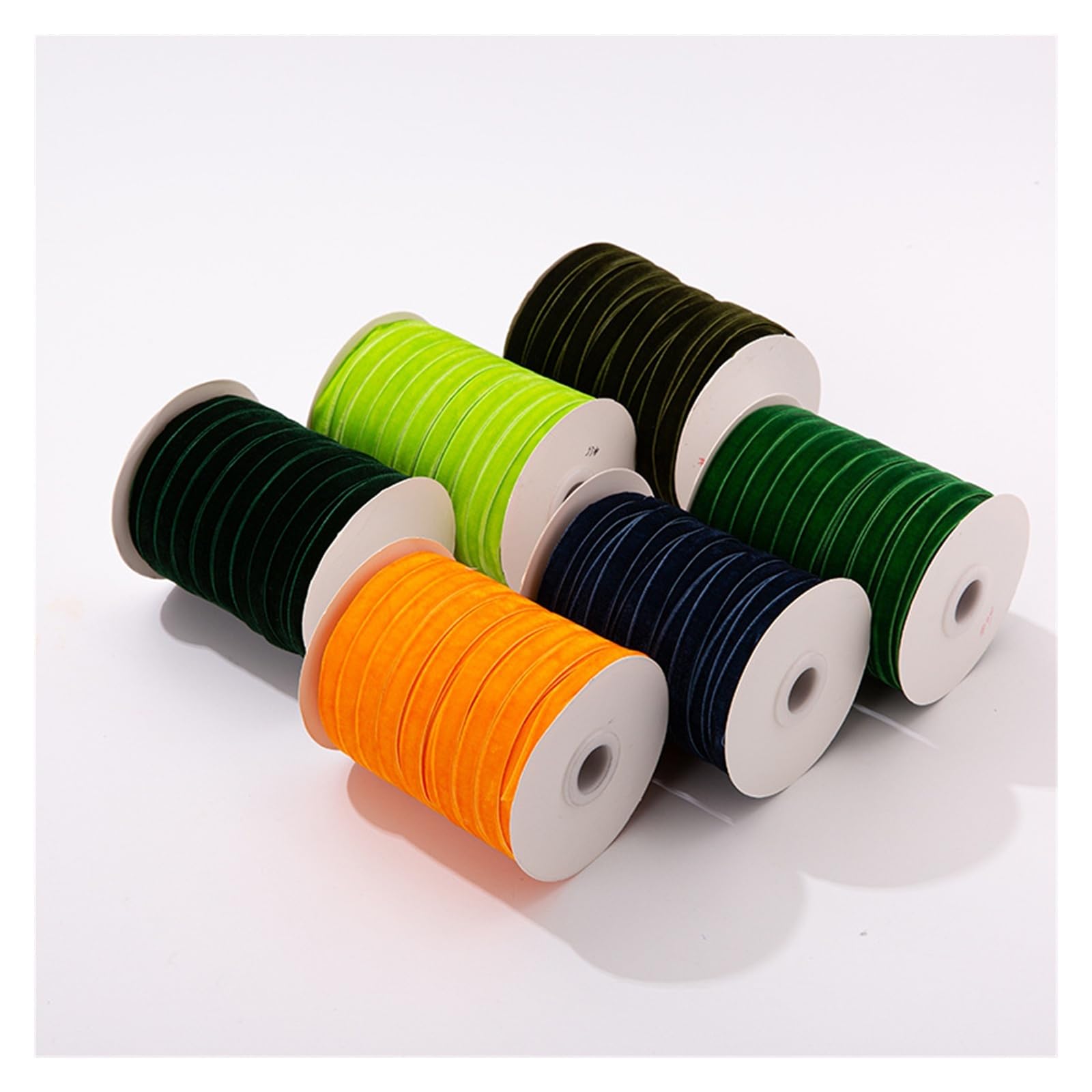 2 Stück/1 Cm Beflocktes Band, Einseitiges Samtband Für Haushalt Wohnen | Samtsatinband, unelastisches Samtband, DIY-Zubehör(Red)