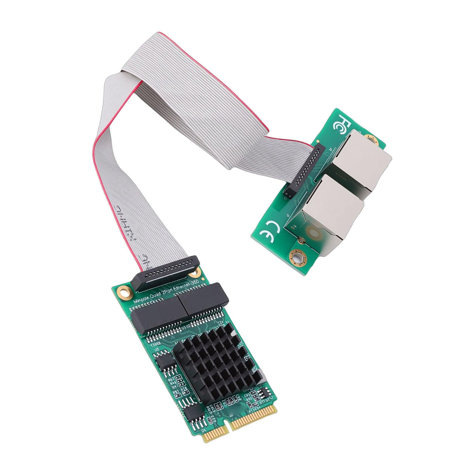 Scheda Adattatore di Rete Mini PCIe Gigabit, Doppia RJ45 Mini