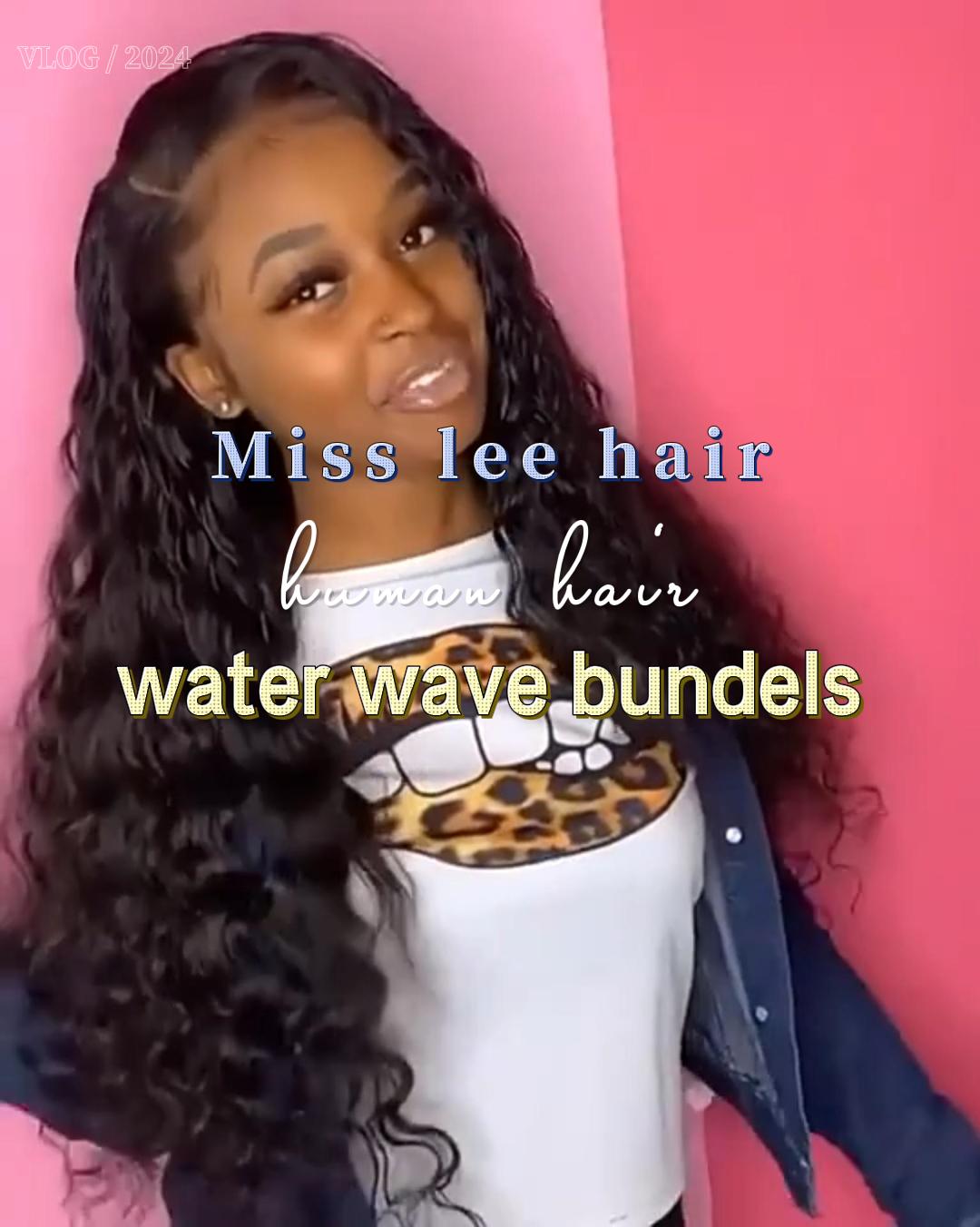 Amazon.com : Miss Lee Brazilian Remy Water Wave Human Hair Bundles