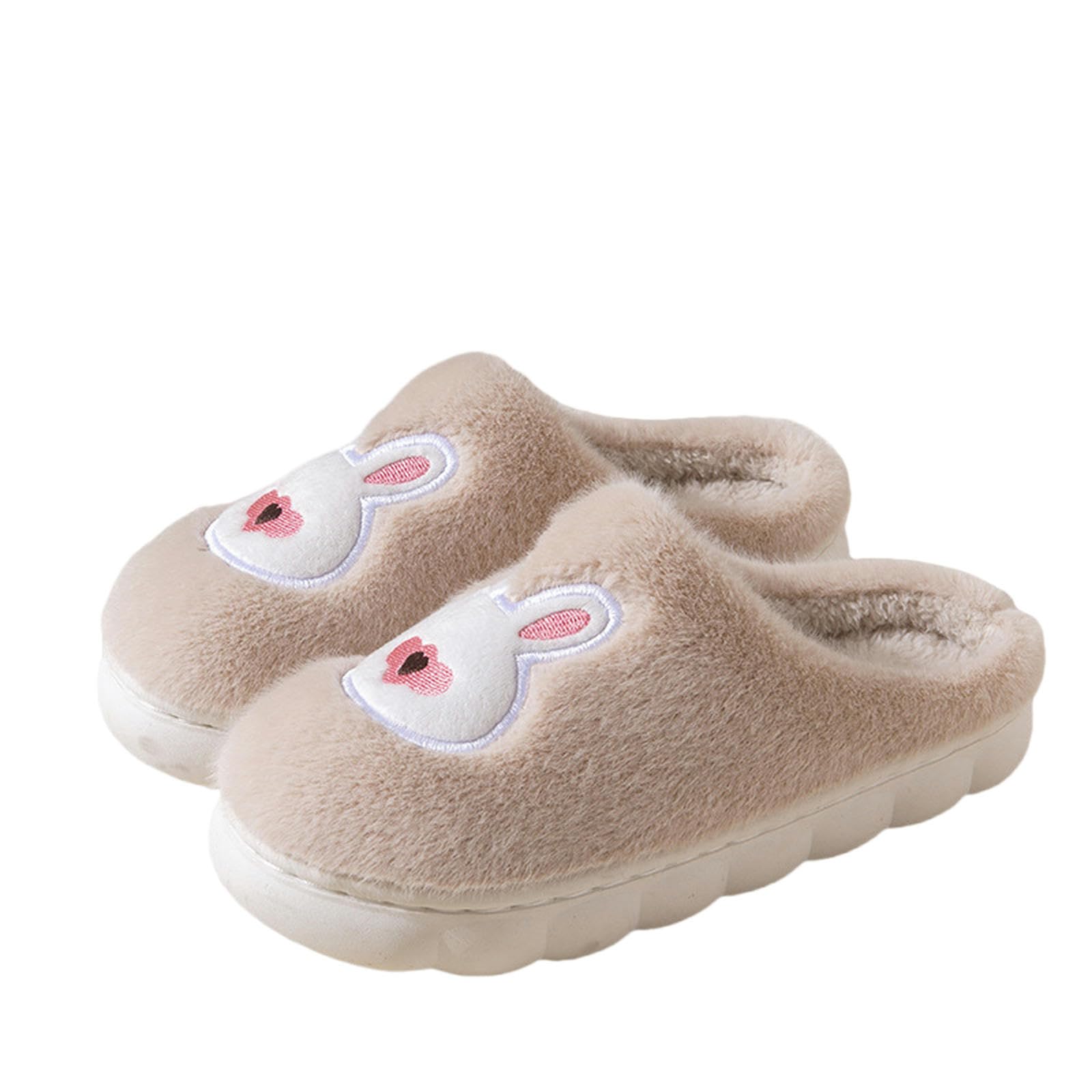 Pantofole Pantofole da Uomo Fluttuanti Pantofole Calde per Donne, Pantofole Accoglienti E Antissche Invernali Invernali-beige-40-41