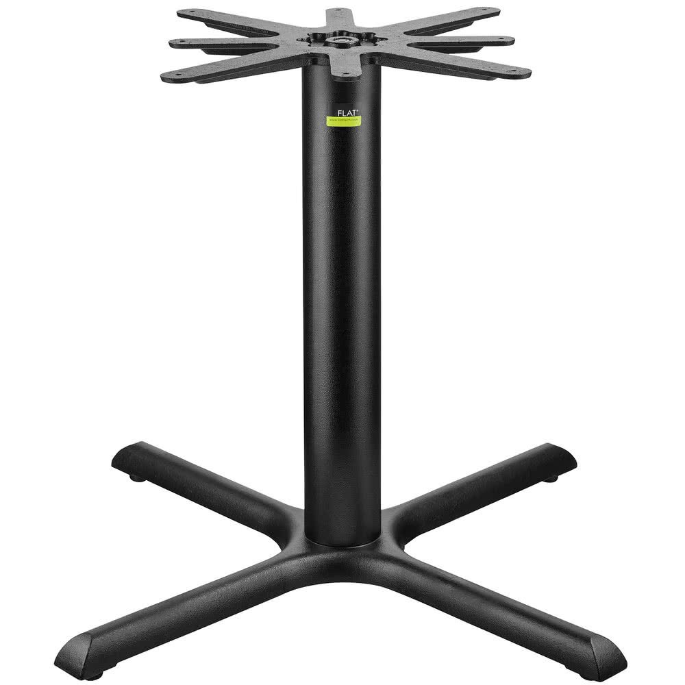 Flat AUTO-Adjust KX36 Heavy-Duty Table Base | 36" Cast Iron Base with 4" Post & 17" Top Plate | Ideal for Large Table Tops | Perfect for Restaurants & Bars