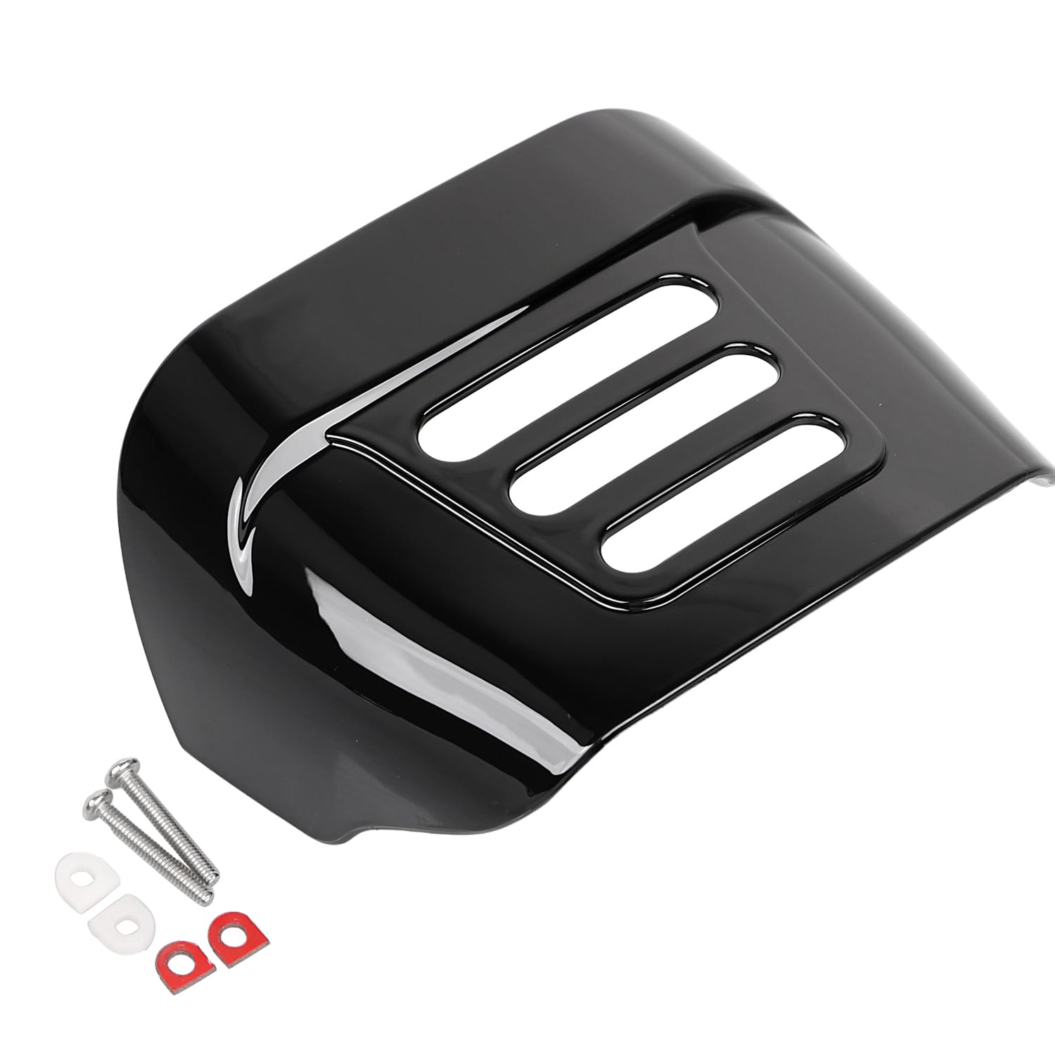 XMMT Gloss Black Rear Tail Light Taillight Visor Cover Fit For Harley Dyna Softail Fatboy Sportster Touring Road King Street Glide Electra Glide Road Glide