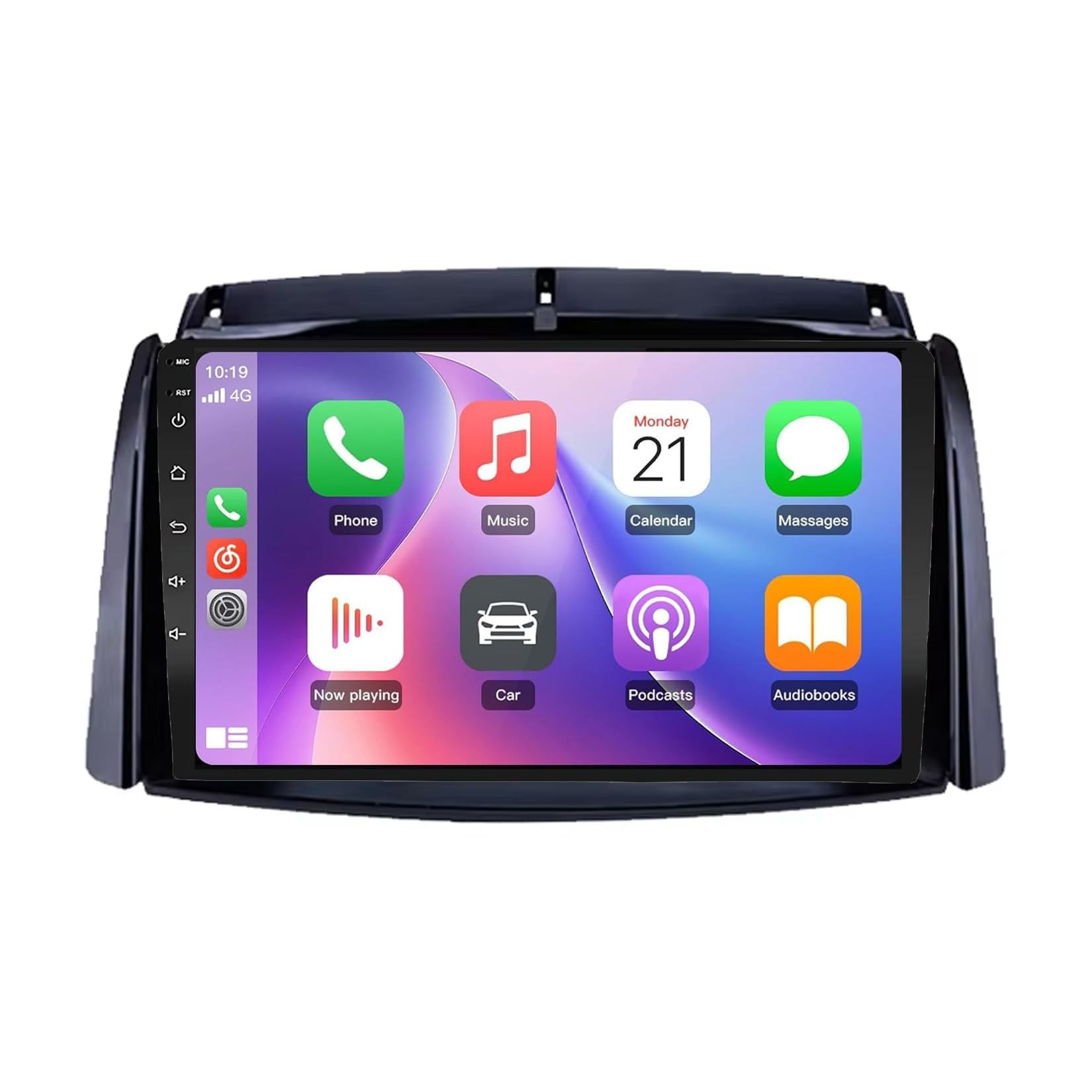 BCBSYCJP Car Radio with Wireless CarPlay Android Auto for Renault Koleos 2008-2016 9 Inch Stereo Mirror Link Bluetooth with Android Auto Carplay Wireless WIFI FM GPS,8 Core 4+64G