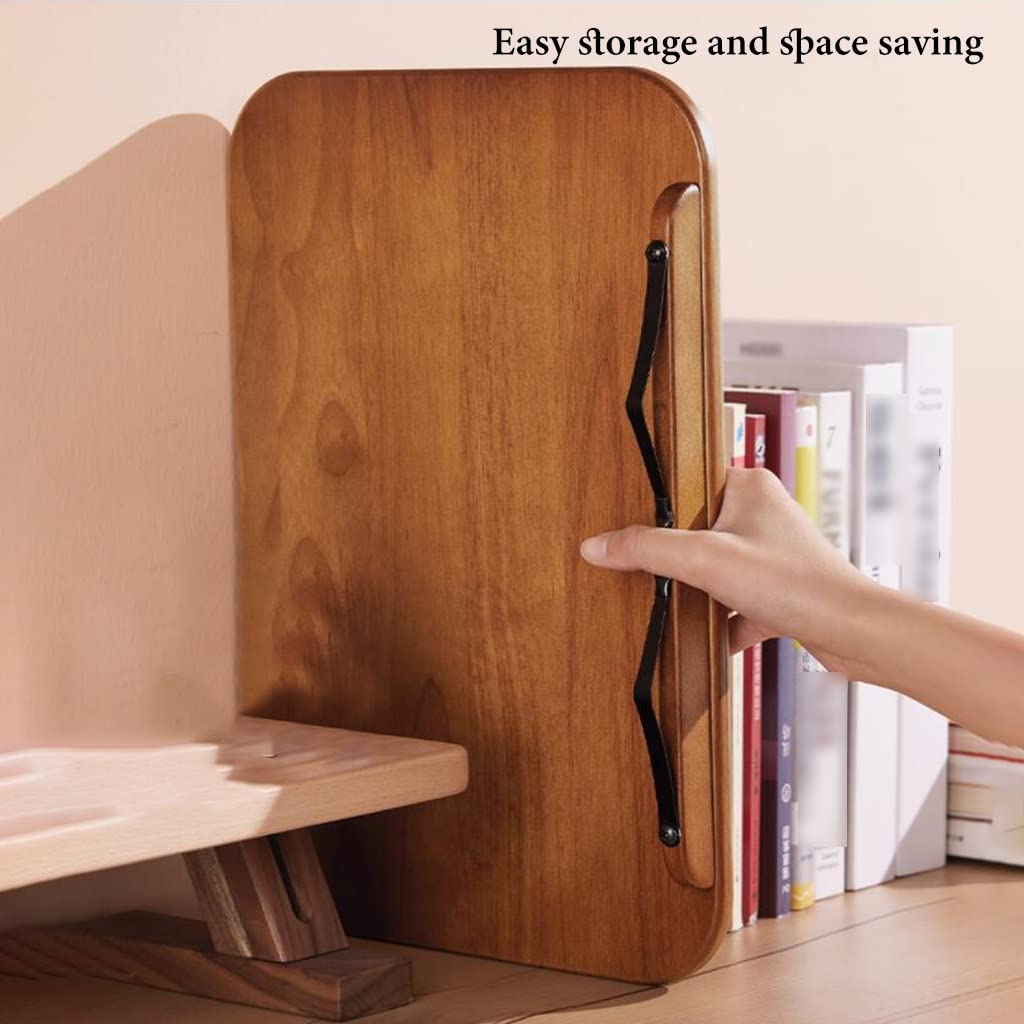 Atril para Lectura, Soporte Ajustable con Base giratoria de 360° y Clips para páginas, Soporte Plegable de Escritorio para Libros de Cocina, partituras, portátiles, Recetas y Libros de Texto