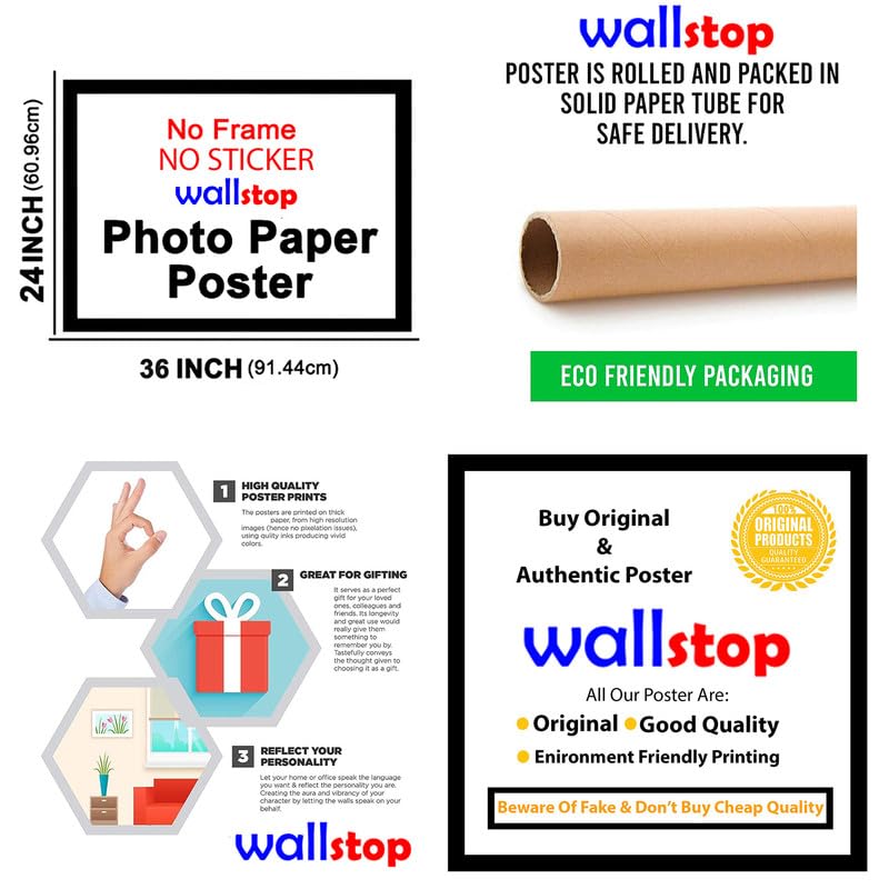 Image of wallstop Vastu Seven lucky Running Horses Sunrise Art Print for wall (paper,multicolor,7 horse) ll wr580