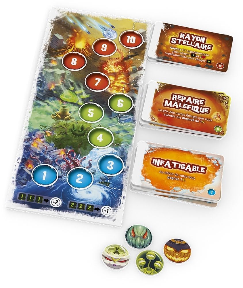 Iello King Of Tokyo: Baby Gigazaur Micro Espansione - Gioco Da Tavolo, 2-6 Giocatori, 8+ Anni, 30 Minuti, Contiene Statuetta