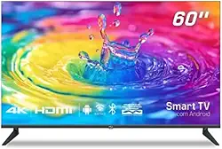 Smart TV HQ 60" 4K tela sem bordas design Slim HQS60NKHM