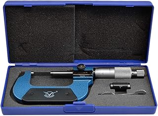 MH GLOBAL Digital Counter Outside Micrometer Range 1-2 Inch Graduation: 0.0001 Inch Ratchet Stop Thimble