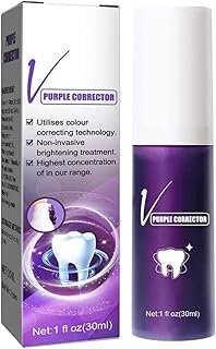 Zelbuck 2023 New Purple Teeth Whitening | Purple Toothpaste Teeth Whitening Tooth Stain Removal | Teeth Whitening Booster | Purple Toothpaste | Toothpaste Sensitive Teeth (1pcs)