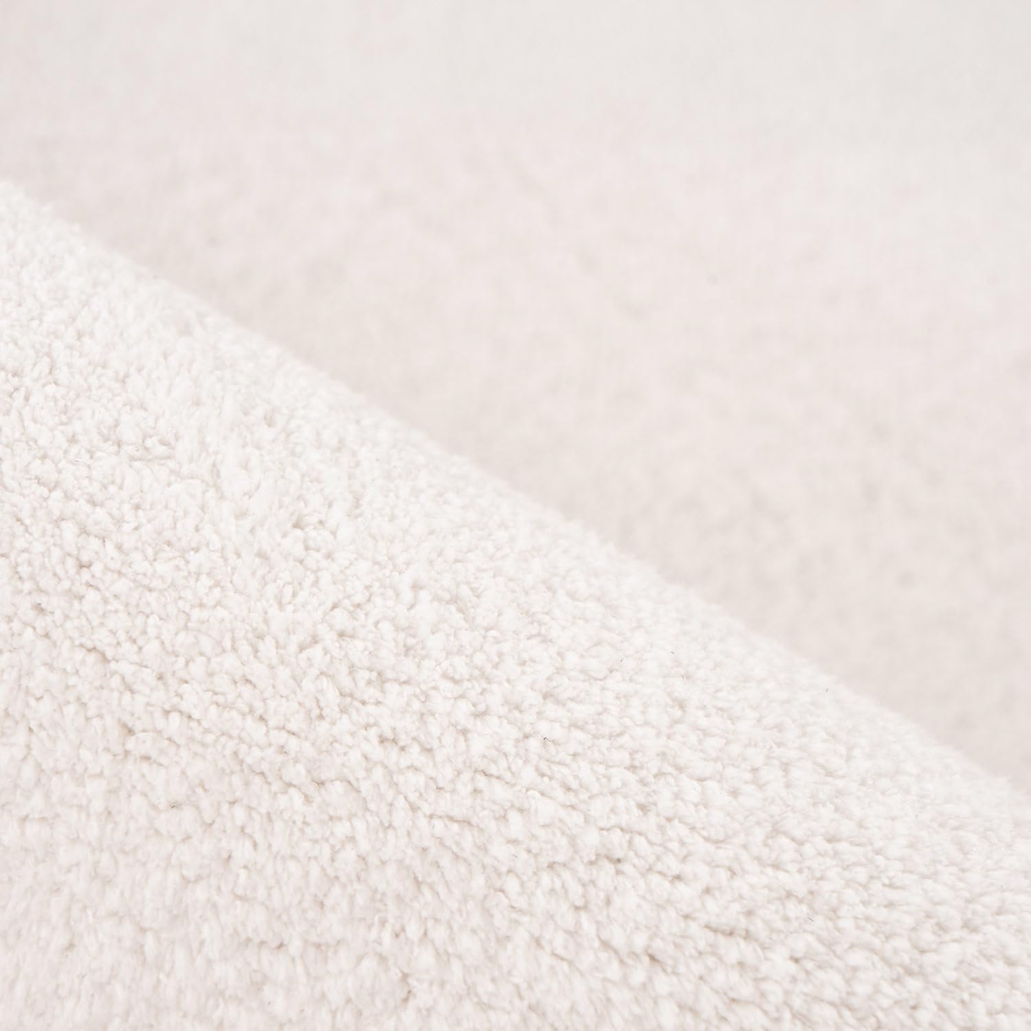 carpet city Tapis lavable uni à poils courts - 200x280 cm en crème - Texture douce et soft-touch - Antidérapant et facile d'entretien - Tapis pour salon, chambre à coucher et couloir