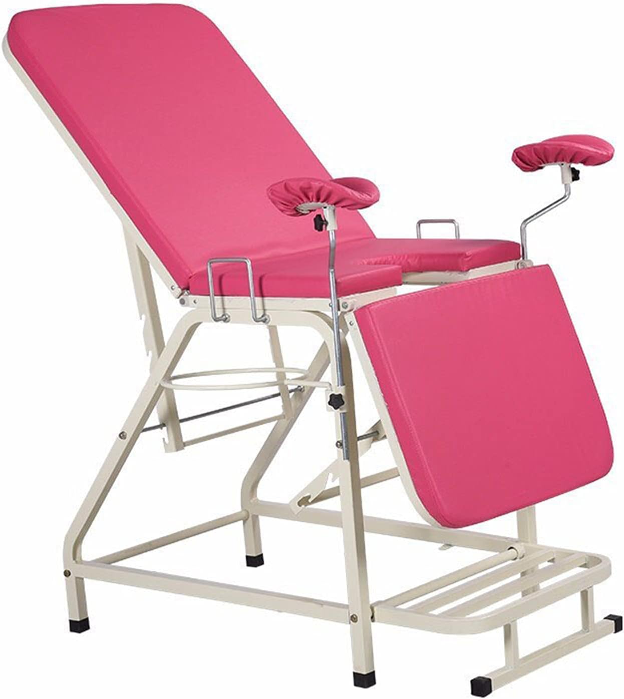 QJHP Medical Gynecological Examination Bed, Folding Portable Adjustable Exam Table Women Nursing Equipment, for Hospital, Beauty Salon Outpatient 185 * 60 * 80cm