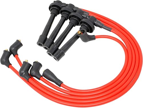 Miniatura 2 de Dragon Fire Performance Street Series 0.335 in 500 Ohm - Cables de bujía compatibles con Honda Prelude 2.2L I4 OEM 1993-2001 compatible con PWJ326