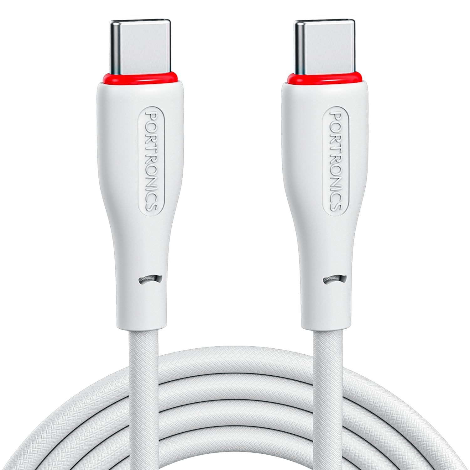 Portronics 100W Konnect B 1.5M Type C to Type C 5A Fast Charging Cable With E-Marker Chipset, Strong Braided Cable, Compatible With Laptops, Smartphone, Tablet, iphones, iPads & other type C Device-picture-36
