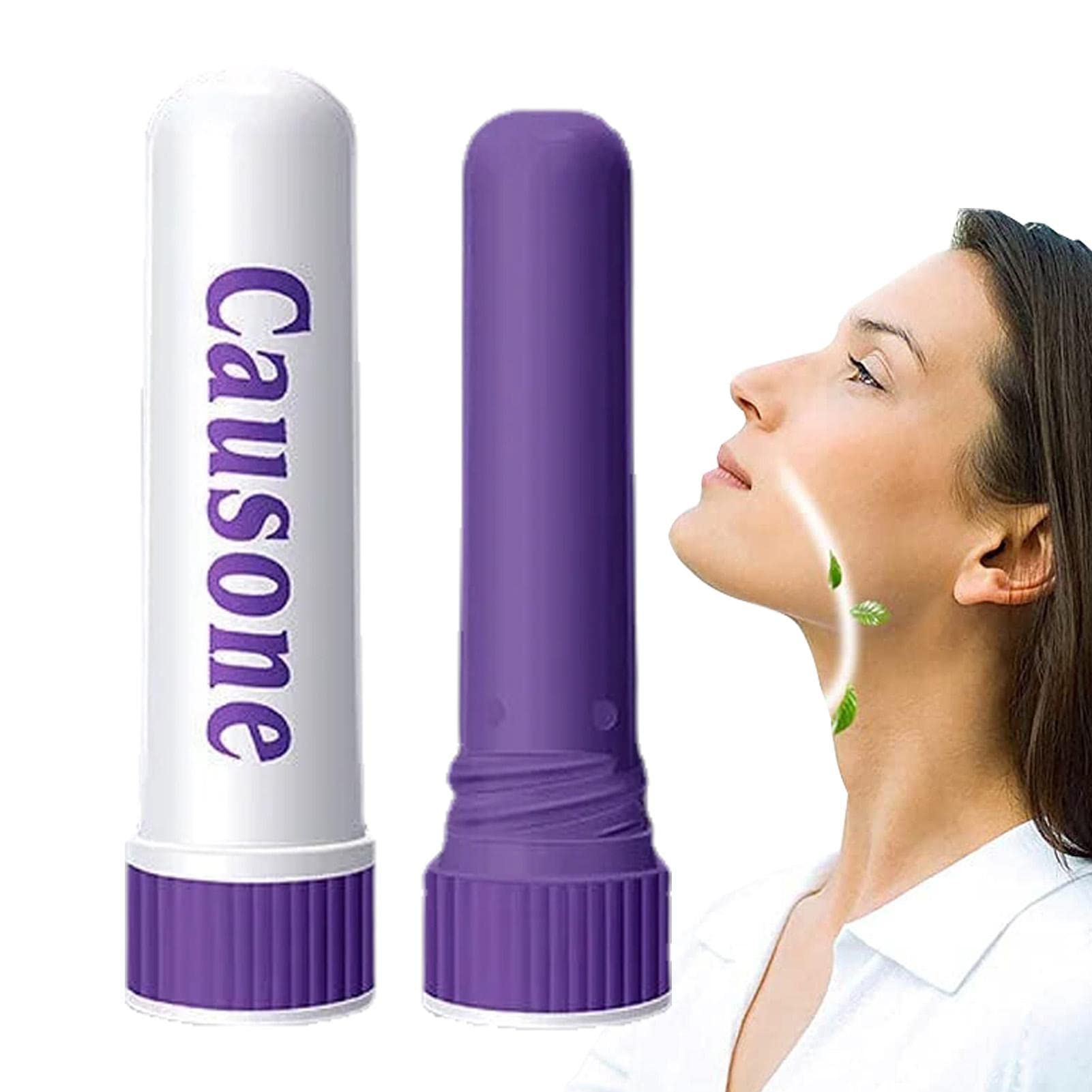 sztyft inhalatora do nosa | Inhalator olejków ?towych - Aromaterapia dla relaksu i naturalnego uspokojenia, olejek ch?odz?cy dla od?wie?enia i trze?wo?ci podczas jazdy, nauki, pracy Purble