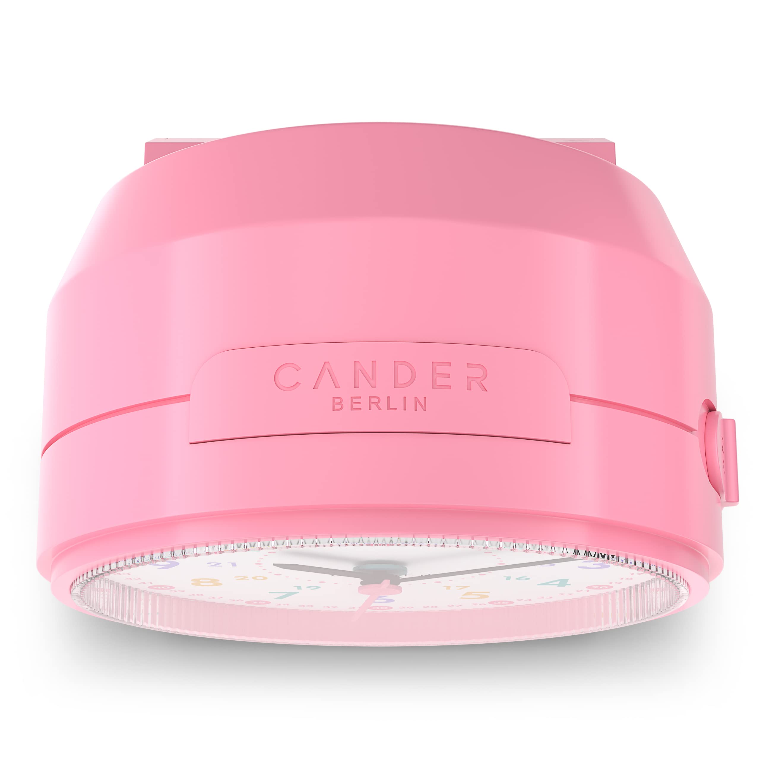 Cander Berlin MNU 1009 H - Reloj despertador infantil silencioso, silencioso, con luz y repetición, color rosa