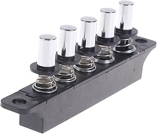 MagiDeal Interrupteur à clavier pour hotte de cuisine, 5 boutons, facile à installer, robuste, remplacement