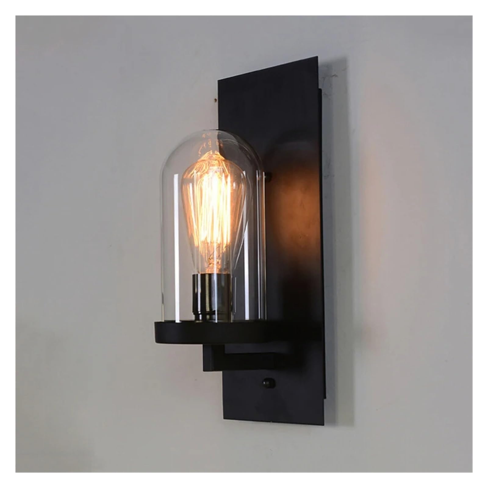Applique murale rétro en verre luminaire loft industrie entrepôt couloir loft