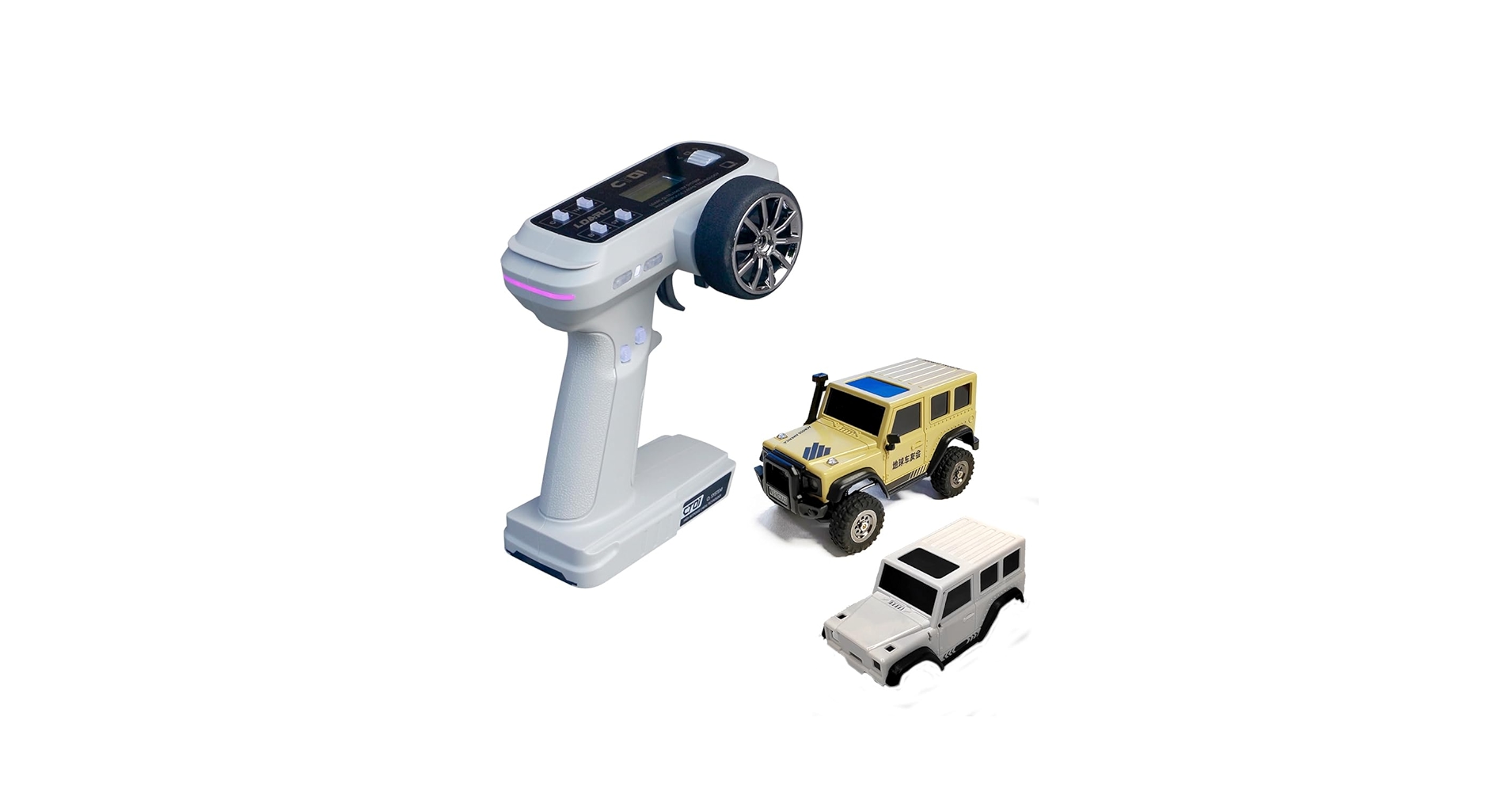 LDARC X43 RTR ミニクローラー　ホワイト ラジコン LDARC 1:43 Scale Mini RC Crawler RTR RC Rock Truck Hobby