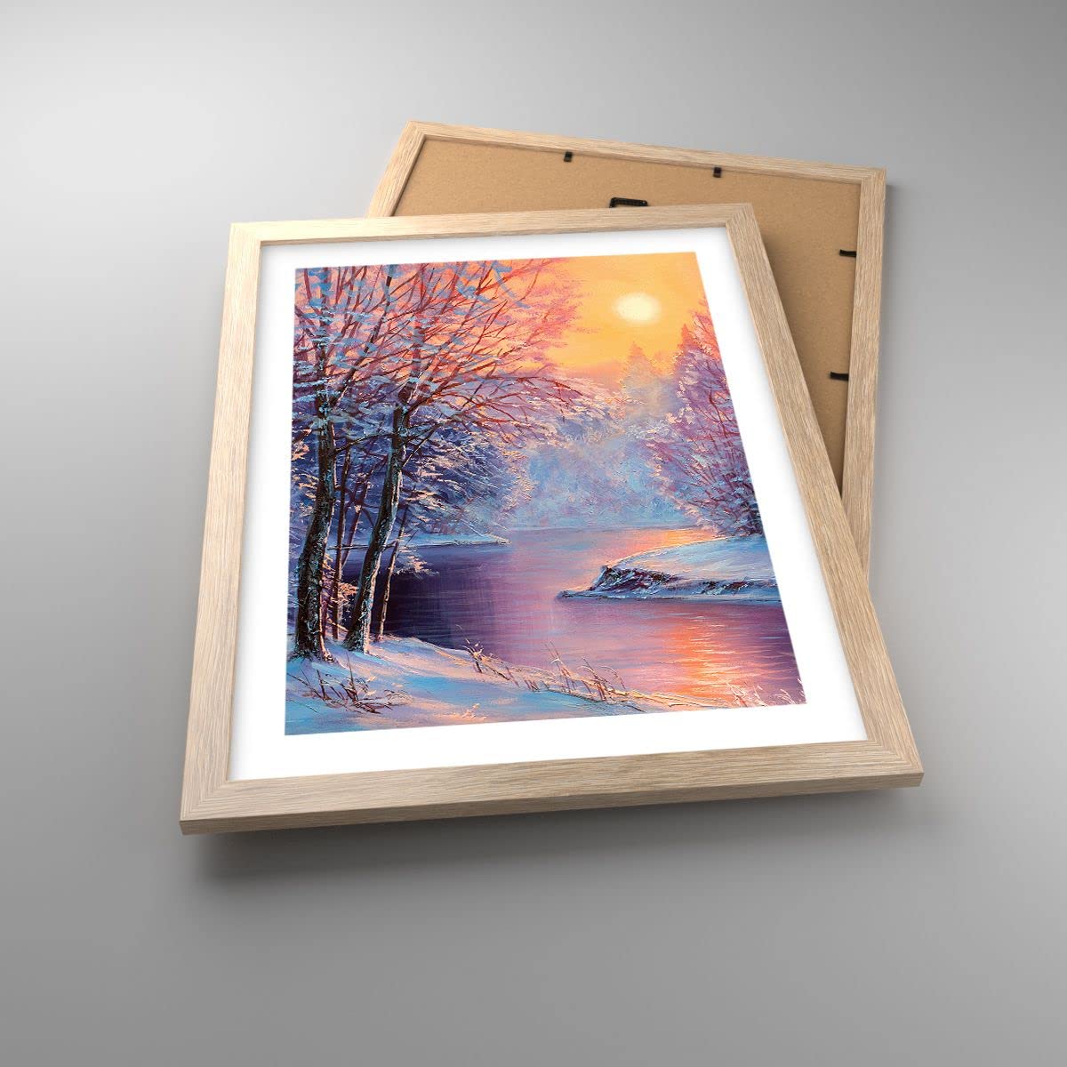 ARTTOR Cuadro Póster Marco Roble 30x40 cm Botánica Paisajes - 4379 - P2N